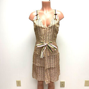Cynthia Rowley | Dresses | Cynthia Rowley Green Linen Cottage Core Mid  Length Dress Womans Size Xtra Small | Poshmark
